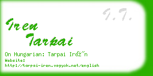 iren tarpai business card